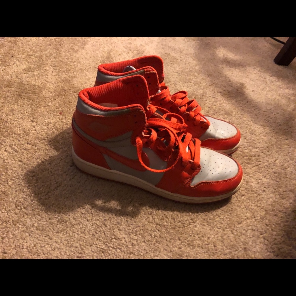 Air Jordan 1s Orange & Grey (Size 8)